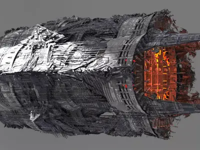   Grand Cigar zeppelin Dreadnaught  3D model