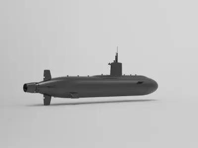 Submarine 3D model get