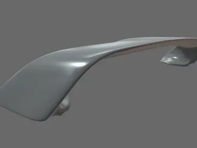 Car Spoiler 07 Low-poly 3D model
