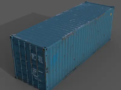 Containers Low-poly 3D model purchase