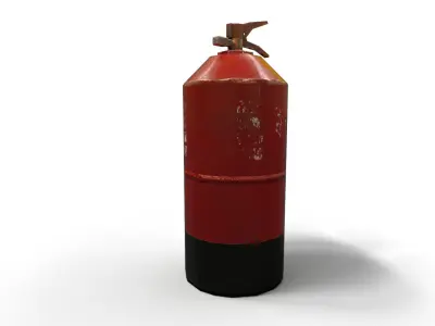 Old fire extinguisher Low-poly 3D model