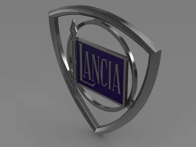 lancia logo 3D model from CGTrader