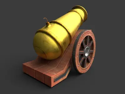 Small Range Canon  3D model