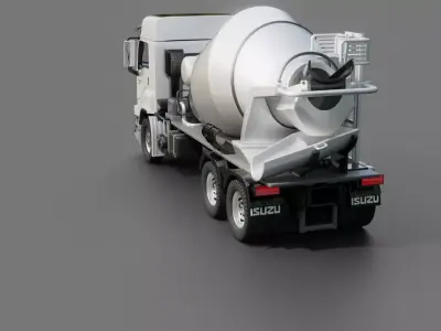 Isuzu Giga Concrete Mixer 3D model