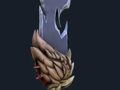 Fireball Dagger 3d Model Low-poly 3D model