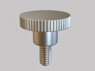 M5 x 10mm Knurled High Thumb Screws 3D print model