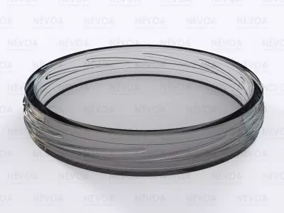 Glass finish - GME 25 01 - 63 mm - Press On vacuum seal finish 3D model