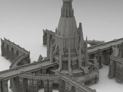 Arch Magician Tower Palace 9  3D model