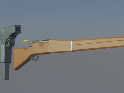 World War Low Poly Gun Pack Free low-poly 3D model