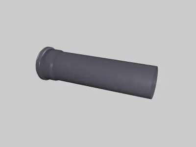PVC and UPVC pipes 3D model