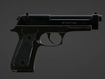 M9 pistol Free low-poly 3D model