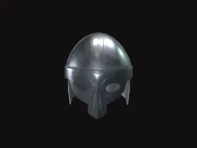 Medieval Helmet V02 Low-poly 3D model