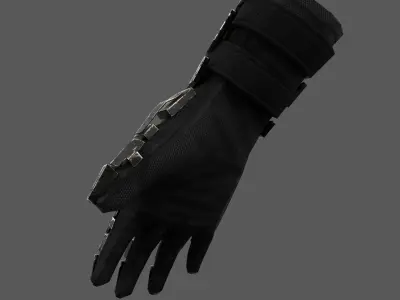 Scifi Gloves ver13 Low-poly 3D model