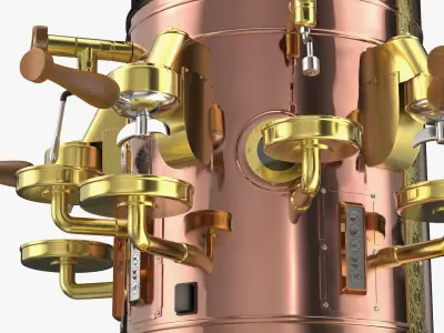  Retro Dome Espresso Machine Bronze 