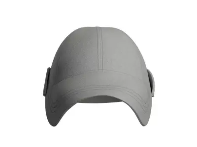 Grey Ball Cap 3D model
