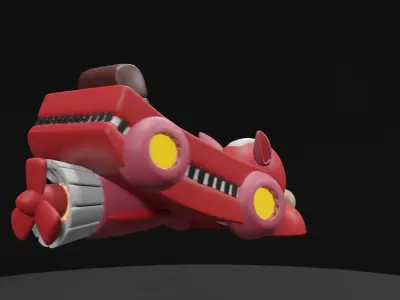 Rushmarine toy car Low-poly 3D model