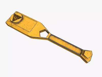 Hydrant Wrench Free low-poly 3D model