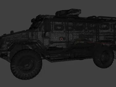 Dominate the Battlefield Military Vehicle APC 3D Model 3D model
