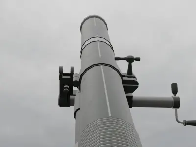 UPIK-82 Ukraine mortar Low-poly 3D model