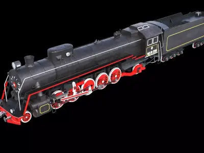 Soviet Locomotive FD 20 3D model