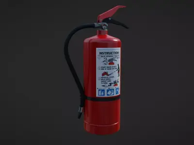 FIRE EXTINGUISHER Low-poly 3D model 50