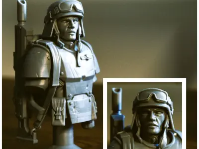 Universal Guard - Bust 3D print model