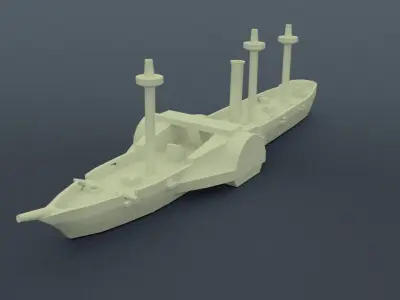 Amazonas Steam Frigate 3D print model