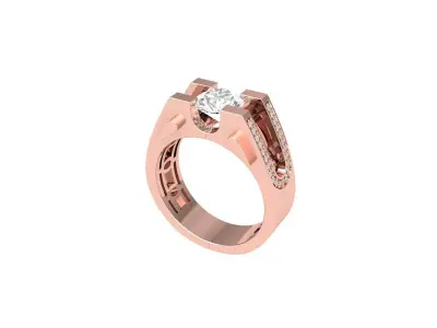 Wedding Ring 3D print model 96
