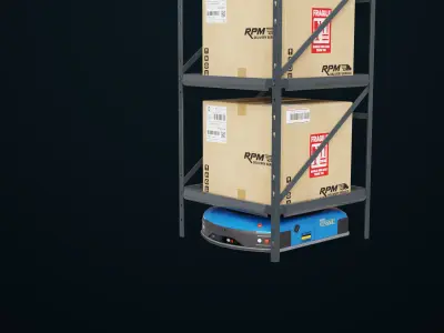 Warehouse Robot Generic All PBR Unity UE Textures Low-poly 3D model purchase