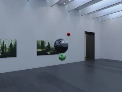 HDRI - Art Museum Gallery Interior 30 - 16384x8192 Texture