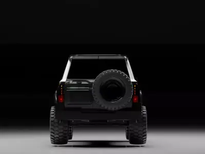 Off-Road Tactical SUV 4x4 High-Detail Rigged Vehicle  Low-poly 3D model