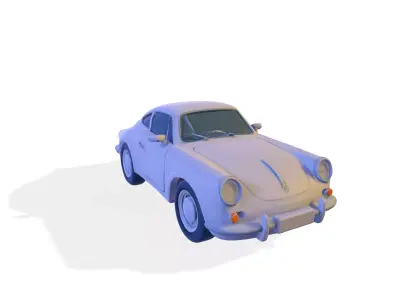 Retro Racer Classic Coupe for 3D Print 3D print model