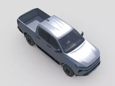Low Poly Car - Toyota Hilux BEV 2026 Low-poly 3D model