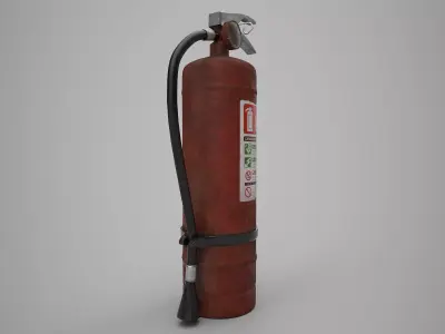 fire extinguisher Low-poly 3D model 18
