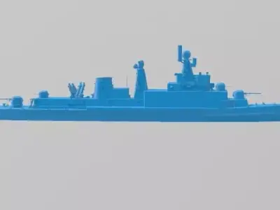 Korn Navy Ulsan-class frigate 3D print model