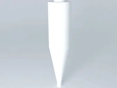 Cyclone collector with measures table for Construction 3D model