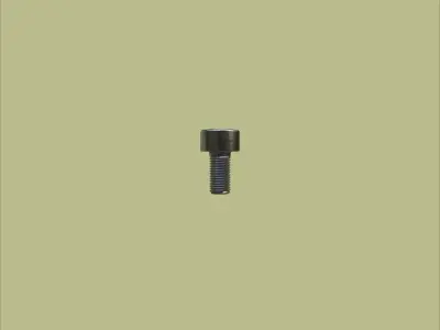 Steel Stained M3 Torx T10 Cap Bolt with PBR 4K 3D model