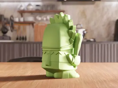 Aztec Chief Figure STL File - 167 3D print model