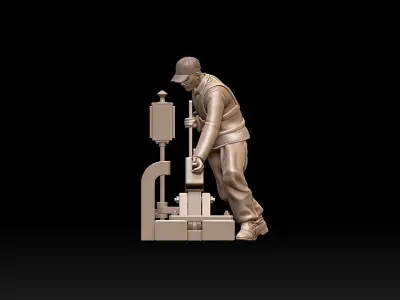 staff railroad 3D print model