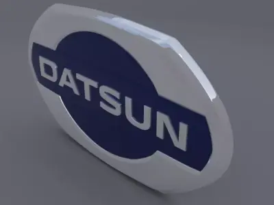 datsun logo 3D model