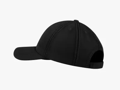 Baseball Cap All Black - Game Ready PBR 4K Low-poly 3D model