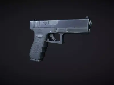 Glock-17 Gen4 Black Active 3D model