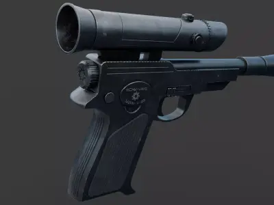 Blas-Tech L23 Blaster Pistol Low-poly 3D model