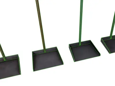 Metal Shovel Low-poly 3D model