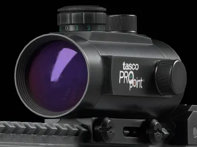 Collimator scope Tasco ProPoint 1x42 Low-poly 3D model