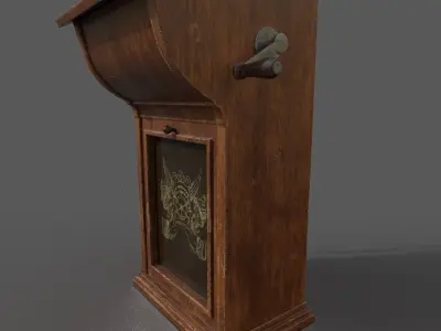 ANTIQUE PHONE Low-poly 3D model purchase
