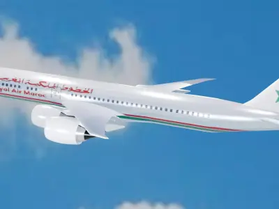 Boeing 777-200 Royal Air Maroc RAM 3D model