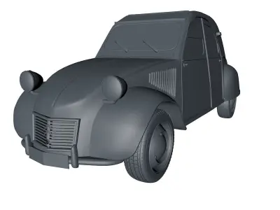 1960s Cars 3D Model Pack