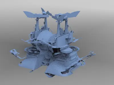 Star Wars inspired Pod Racer part 3D model