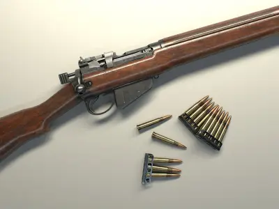Lee-Enfield N4 Mk 1 Low-poly 3D model